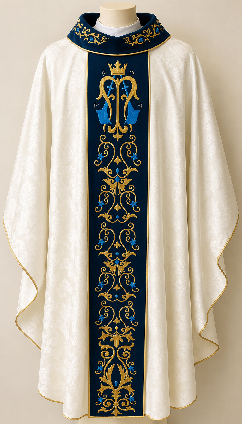 Casula personalizada confeccionada pela Sant'Ana Paramentos